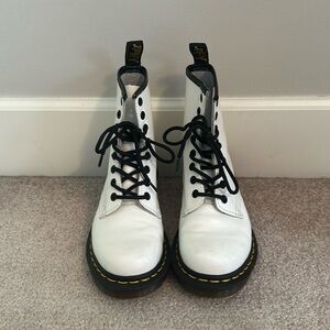 Dr. Martens, size is 5 woman’s, white